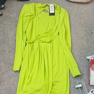 Bar III Lime Green Midi Dress